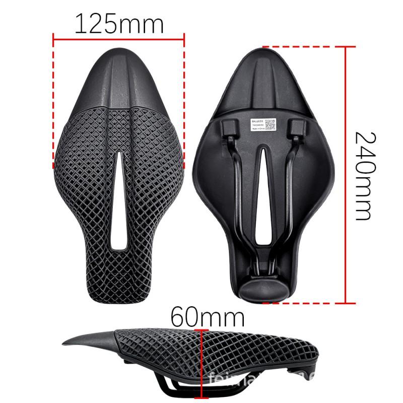 BALUGOE Road Bike TT Saddle Carbon Fiber/Nylon Base 3D Short Nose Cycling Seat Mountain Track Bikes