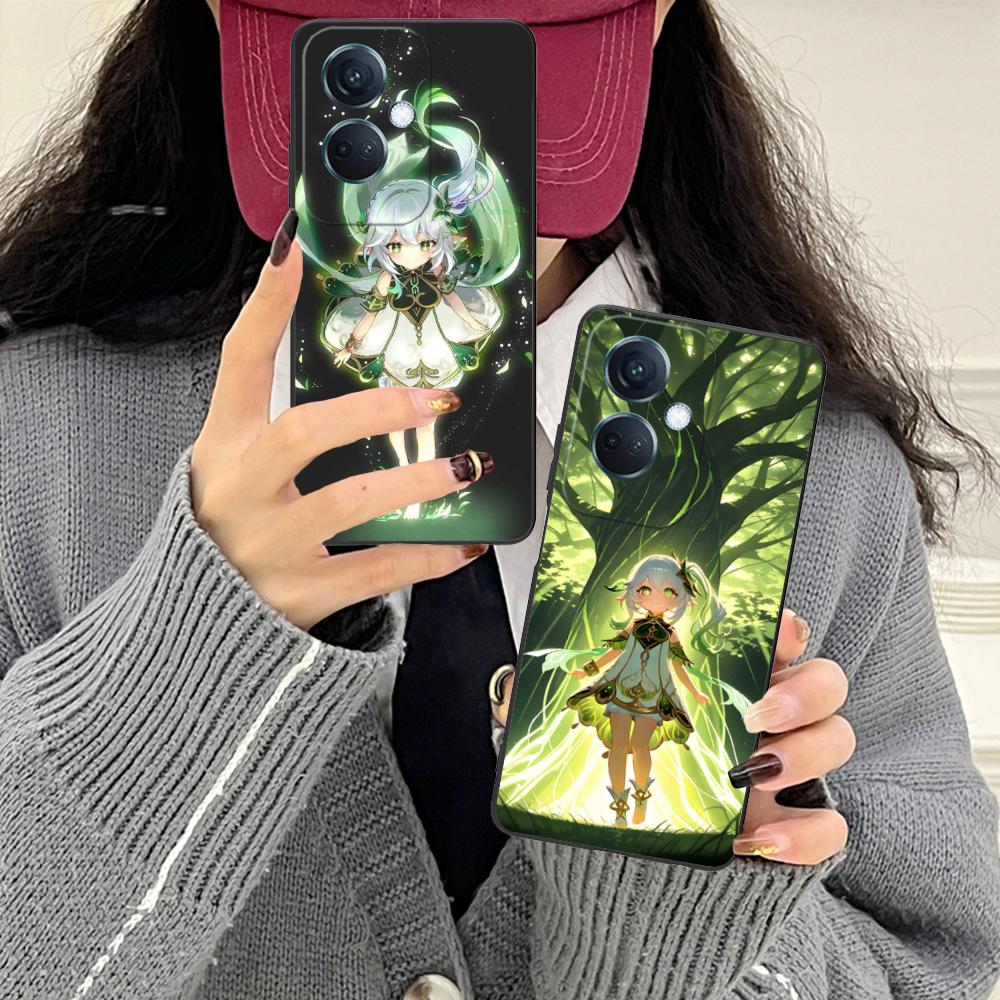 Игровой чехол GI Nahida Матовый ТПУ для мобильного телефона OPPO Find X9 X8 X7 X6 X5 X3 X2 Plus s Pro Ultra Lite Цветная печать