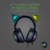 Razer Kraken Kitty Black игровая гарнитура USB Nekomimi Chroma шумоподавляющий микрофон охлаждающий гель коврик ПК PS4 PS5 Switch смартфон авторизованный