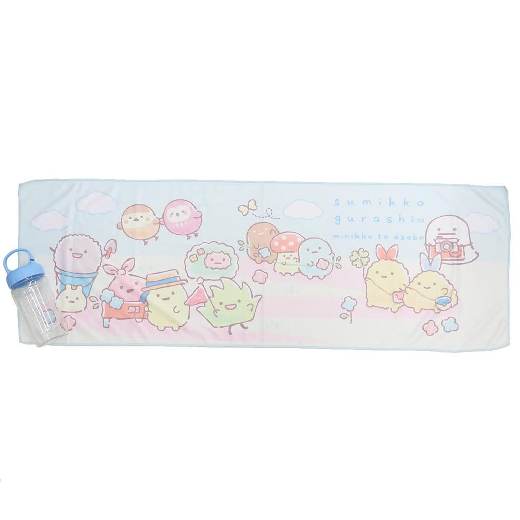 Sumikkogurashi Towel for Bottled Cooling Face Towel Minikko [Cooling Summer] / San-X