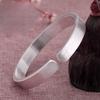 Korean Version Silver Plated Brushed Open Bangle, Fashionable Retro and Simple Couple Style Bracelet