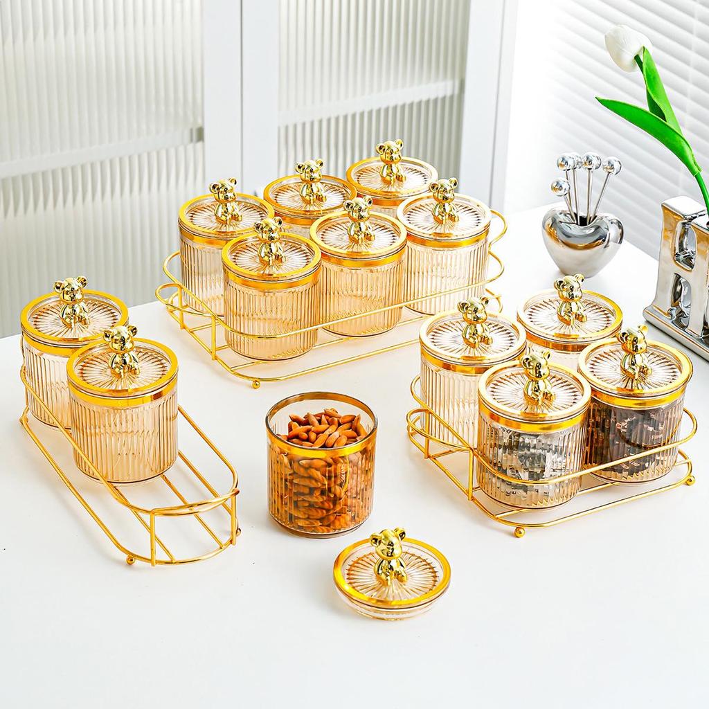 Airtight Plastic Food Storage Canister and Jar Organizer for Cereal and Grains