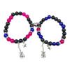 2pcs Magnet Couple Bracelets for Women Men Guitar Star Heart Matching Bracelet Elastic Beaded Bracelets Valentines Gift