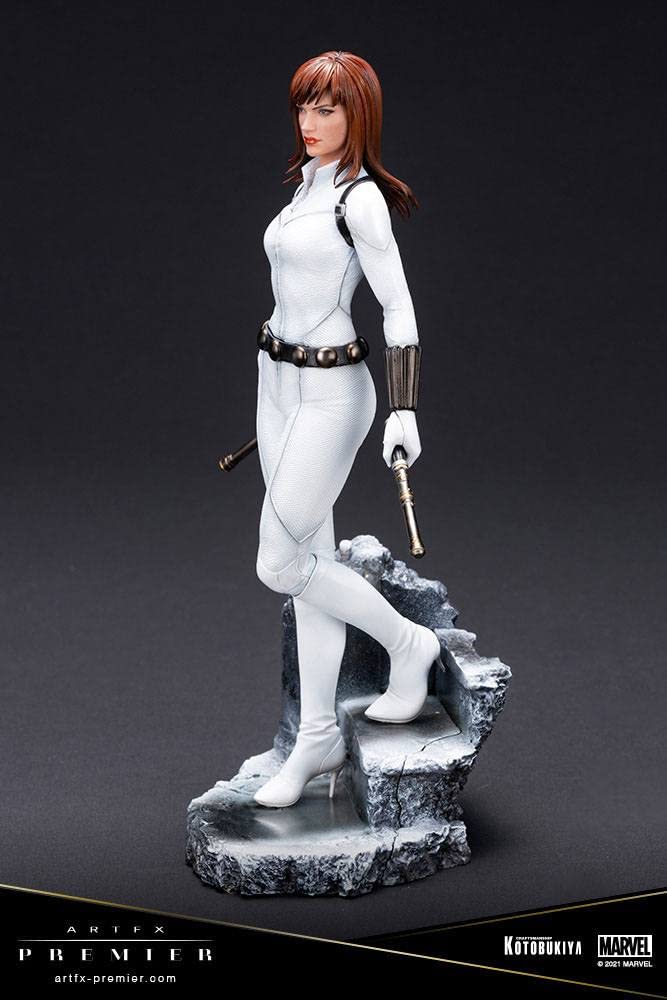 ARTFX PREMIER MARVEL UNIVERSE Black Widow White Costume Edition Scale PVC Painted Simple Assembly Figure MK366 1/10