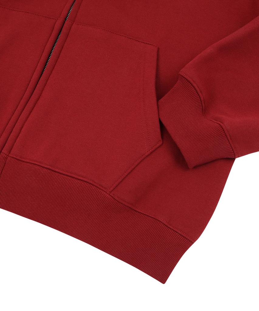 Gainsboro Худи на молнии 2Way Signature_Бордовый
