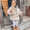Autumn and Winter Baby Girl Jacket Thick Lamb Wool Infant Toddler Child Warm Sheep Like Coat Baby Single Breasted Lapel Coat for Babies