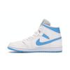 Женские кроссовки Air Jordan 1 Mid UNC White Carolina-Blue BQ6472-114