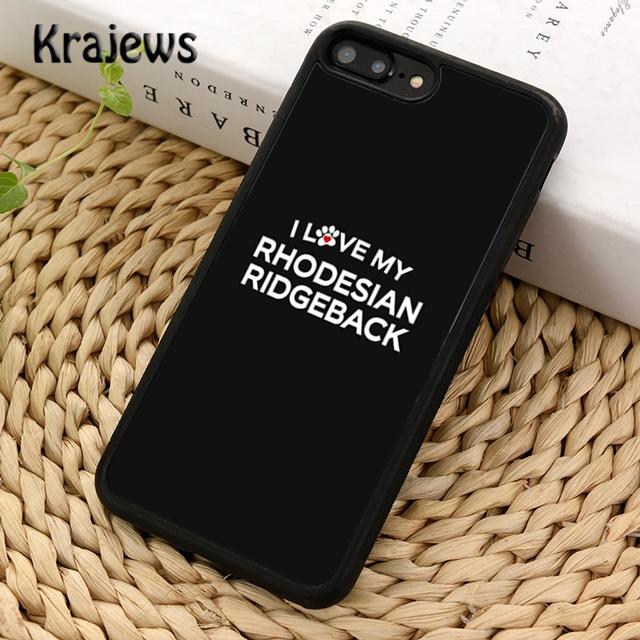 Krajews Rhodesian Ridgeback Dog Soft Phone Case Cover For iPhone 16 15 SE2020 14 6 7 8 plus 11 12 13 pro max coque Fundas
