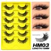 Xiaomi GROINNEYA Lashes False Eyelashes Faux Mink Eyelashes Fluffy Faux Mink Lashes Wispy Effect Lashes Volume Mink Eyelashes Makeup