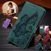 Emboss Butterfly Leather Case Wallet Card Stand For iPhone Xiaomi Redmi Samsung Huawei Oppo Nokia Flip Book Bags Magnetic Phone Cover