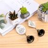 Creative Potted Plants Simulation of Pucculents Wrought Iron Metal Wind Chimes Ornaments Bells Birthday Gifts