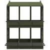 6 Compartment Chicken Nesting Box Olive Green Metal