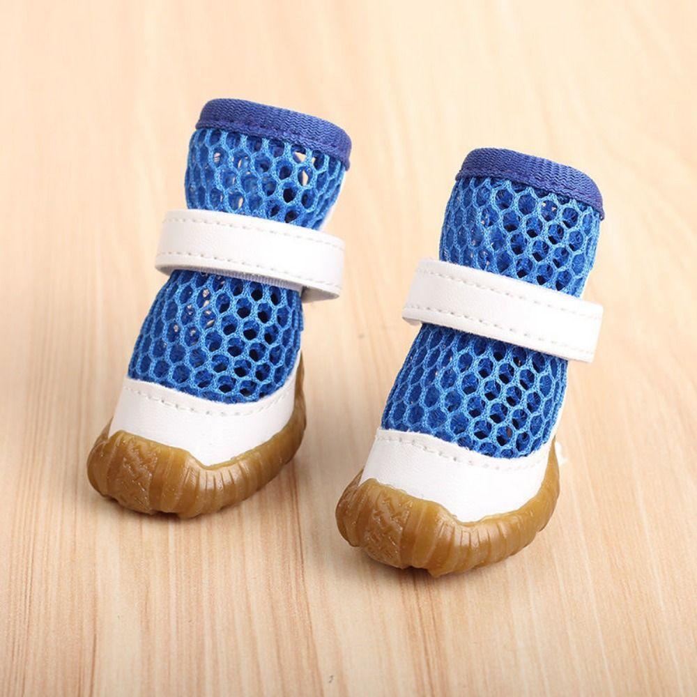 Breathable Hollow Out Dog Shoes Anti-Slip Dog Sandals Shoes Dog Net Shoes For Dogs Cats