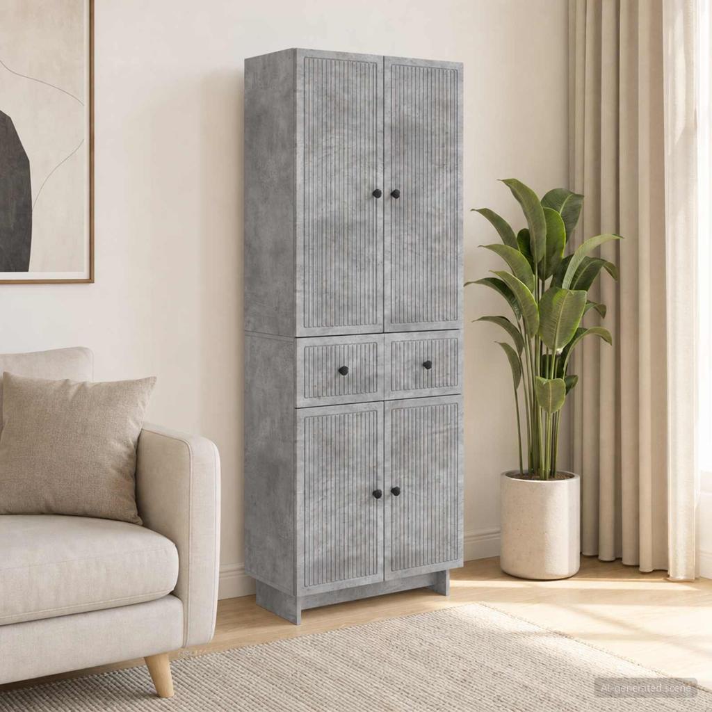 Cabinet Set 2 pcs 66 x 34.5 x 90 cm engineered wood