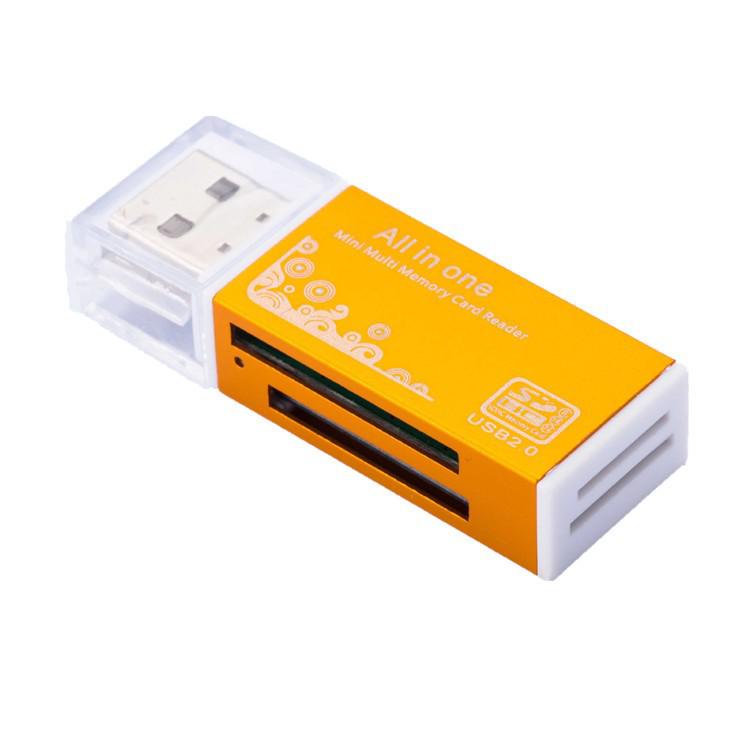 Высокоскоростной USB 2.0 кард-ридер «все в одном» Shiyou SY-638: Поддерживает карты TF, M2, MS, SD