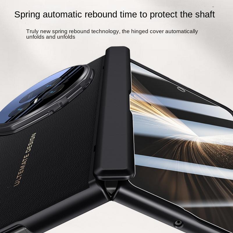 Кожаный чехол-защита с закаленным стеклом и защитой экрана для Honor Magic V 5 magic V5 с пружинным креплением для крышки держателя камеры