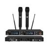 KTV U-Band Высококачественный двойной беспроводной петличный гарнитурный микрофон для сцены и конференции