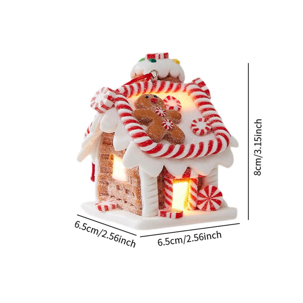 Рождественские украшения, светящийся домик, рождественский подарок, мягкая глина, сказочный домик, атмосфера, украшение для окна, праздник