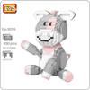 LOZ 9255 Animal World Cartoon Donkey Horse Sit Pet Doll 3D DIY Mini Diamond Blocks Bricks Building Toy for Children Gift No Box