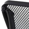 45cm Square Garden Table. Outdoor Metal Bistro Side Desk with Mesh Top. Black