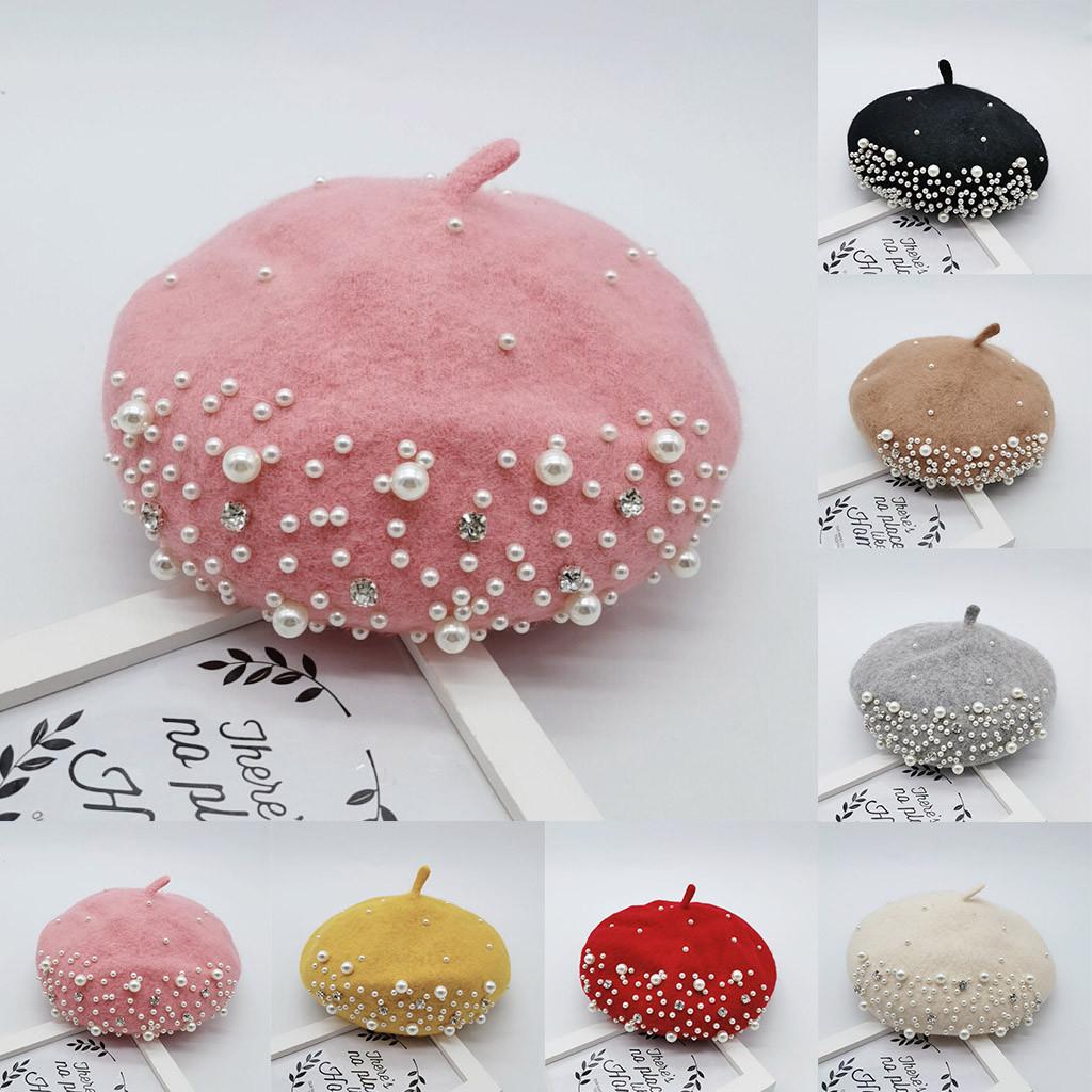 Kids Baby Girls Beret New Autumn And Winter Comfortable Breathable Cap