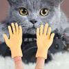 3 шт./комплект Новая форма Устойчивая к укусам Пальчиковая кукла для питомца Мини Забавный Кошка Массажный инструмент Мягкий Чехол на палец для кошки Игрушка для дразнения кошки