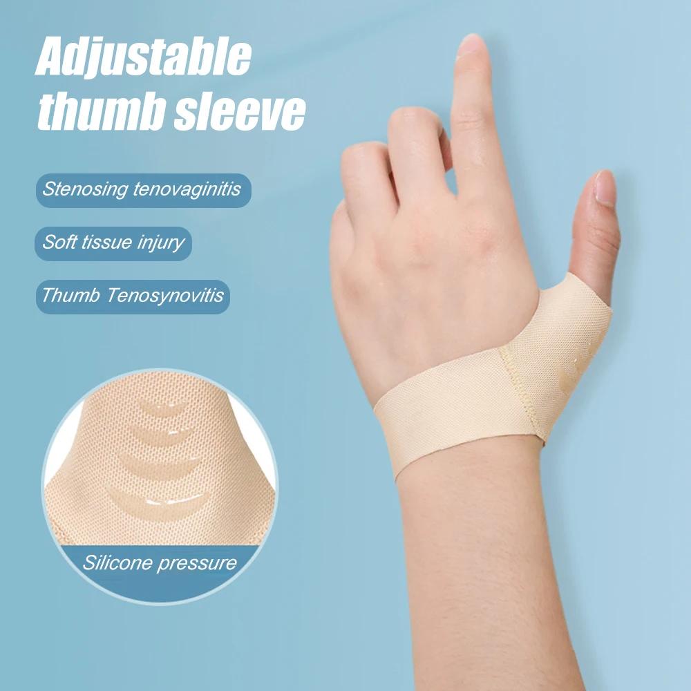 1 PC Thumb Wrist Support Compression Sleeve for Joint Protector Support, Soft Elastic Thumb Splint Glove Liner