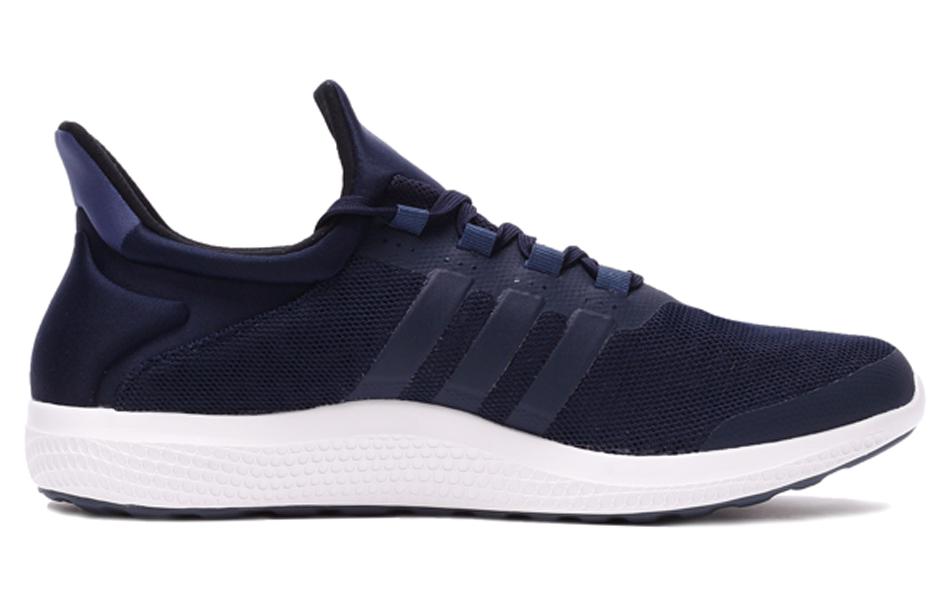 adidas Амортизация, износостойкие низкие беговые кроссовки мужские, темно-синие AQ3588