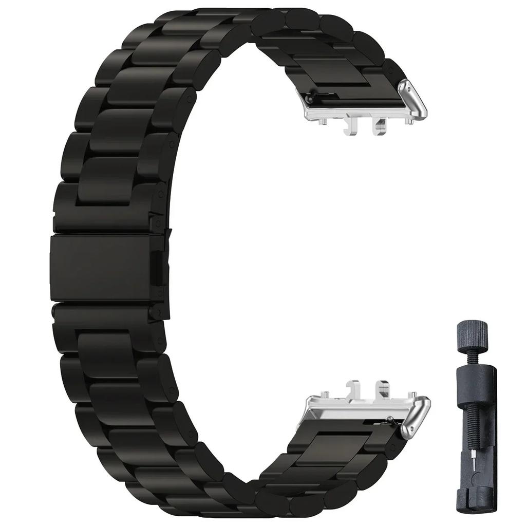 Ремешок из нержавеющей стали для Samsung Galaxy Fit 3, металлический браслет, роскошный деловой ремешок для Samsung Galaxy Fit3 SM-R390, аксессуары