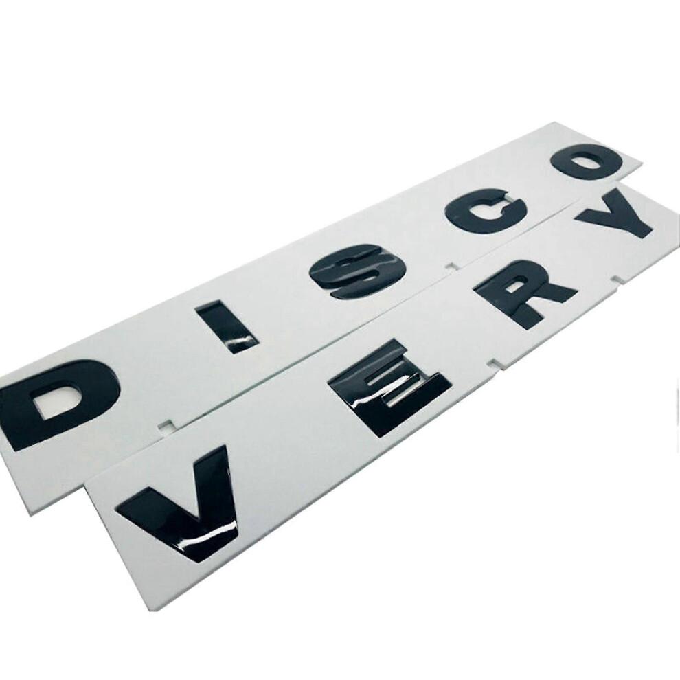 2 комплекта 3D глянцевые черные буквы Discovery Car задний передний значок эмблема наклейка - глянцевый черный матовый