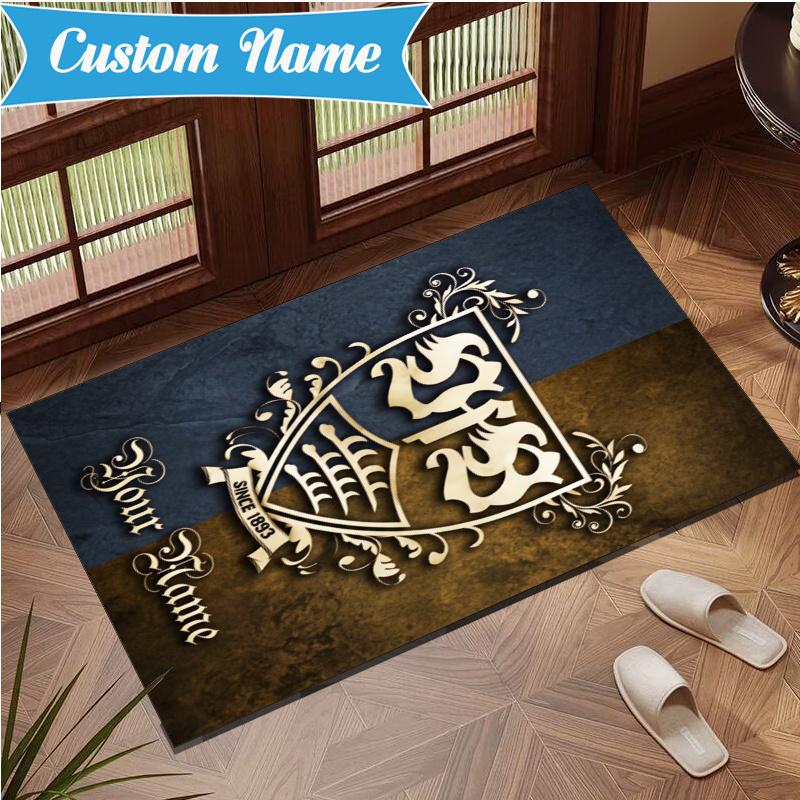 Custom Name Vfb Stuttgart Mascots Rug Indoor Floor Mat Chair Rug Perfect for Living Room, Bedroom, Playroom, Game Room Christmas fan gifts