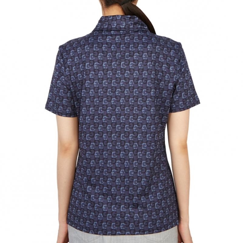 Galleria G forGe Pore Golfwear Женская футболка с воротником и коротким рукавом G4lS23k563 TwlT