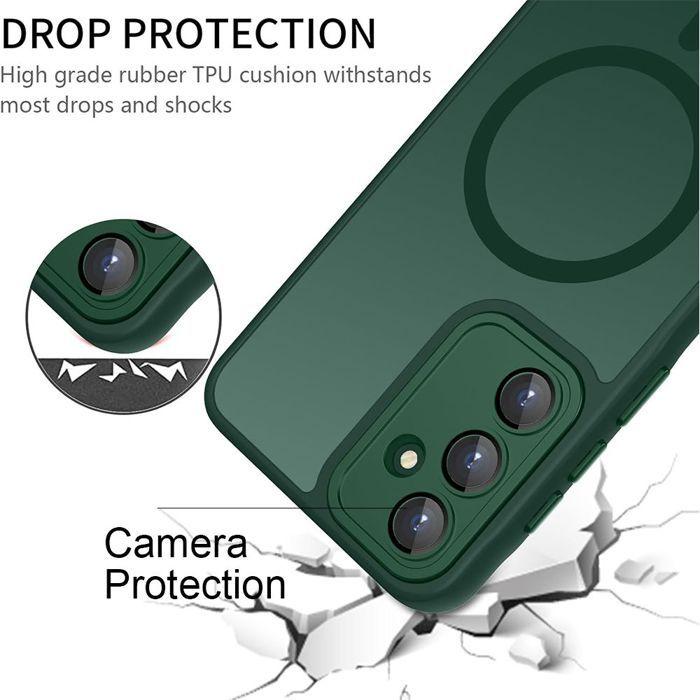 Coque de Protection - BOOLING - pour Samsung Galaxy A07 - Antichoc - Protection Caméra - Vert Nuit