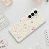For Samsung Galaxy A17 5G Case Flower Pattern Printing Straight Edge TPU Phone Back Cover