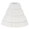 Children Tutu Skirt 3 Hoops Skirt Petticoat Princess Skirt Flower Crinoline White Lace