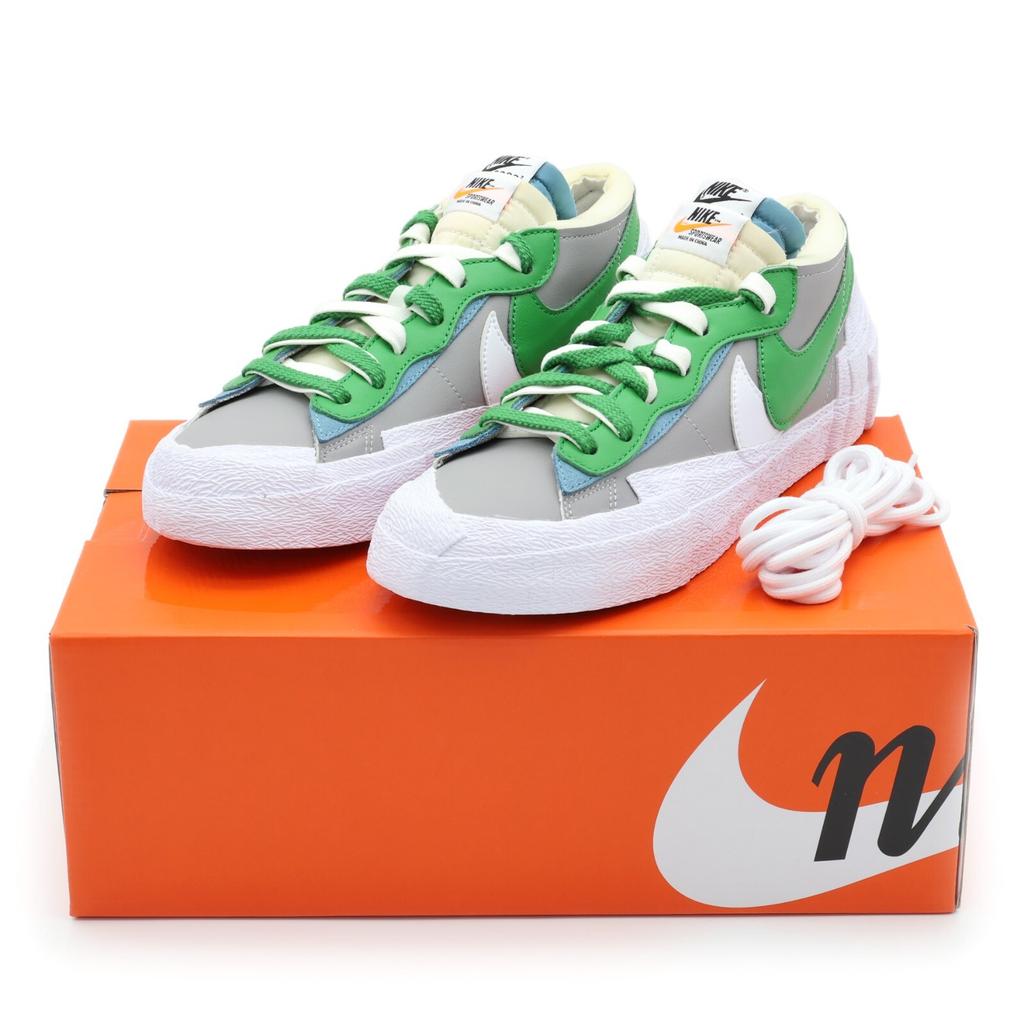 DD1877-001 sacai Nike Blazer Low Классический Зеленый Средне-Серый Белый Синий (Мужской)