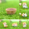 Sweet Akita Puppy Resin Miniature Diy Decor Cute Accessories For Car And Home Decoration