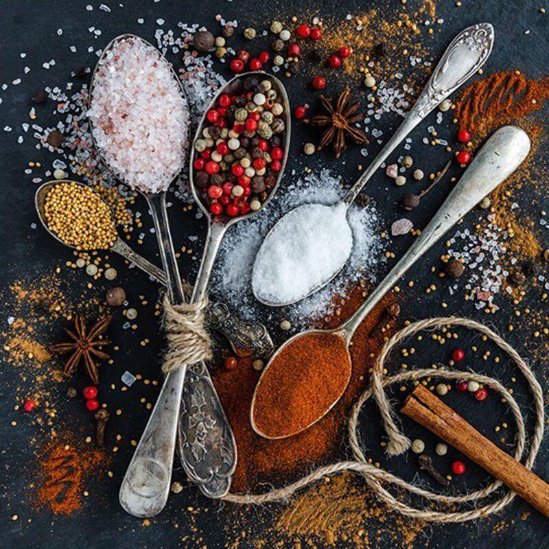 Diamond Painting Cross Stitch Kit Diamond Embroidery Home Decor Ordinary Seasoning Mosaic Pattern