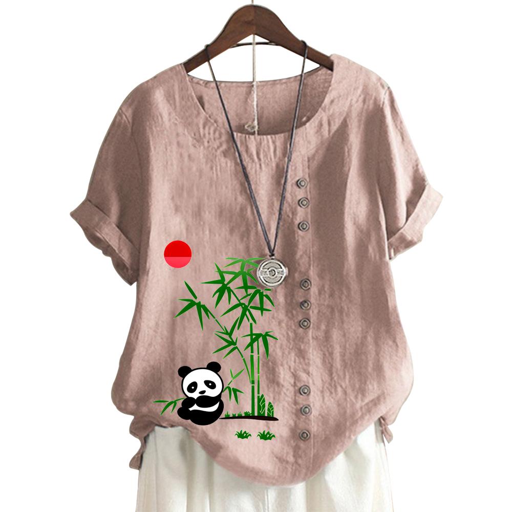 Женский хлопковый повседневный топ с круглым вырезом и короткими рукавами, 11 цветов