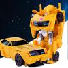 1шт трансформация робот гоночный автомобиль динозавр пластиковая модель игрушки образование мальчики грузовик игрушка