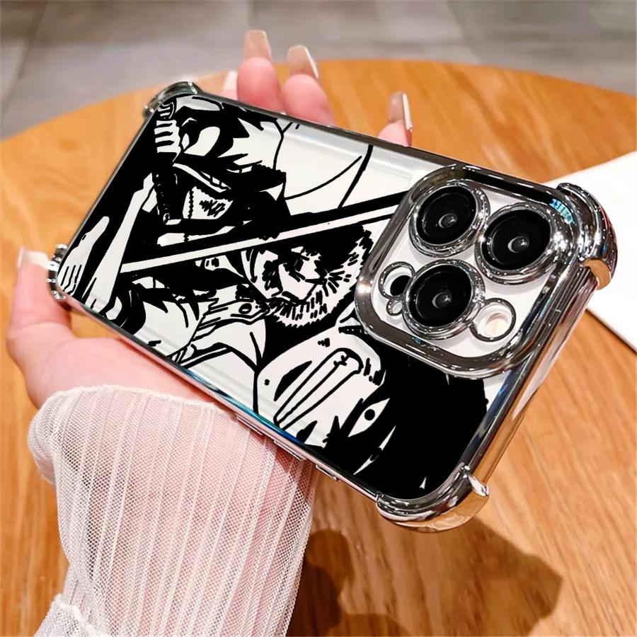 Чехол для iPhone 16 15 16Plus XS MAX 13 15Pro Max 11Pro XR 12 14 Pro 11 Аниме One Piece Прозрачный чехол