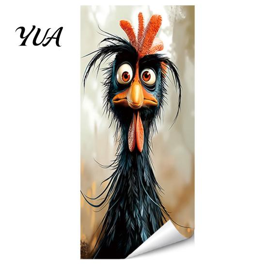 Trash Can Decals Fun Animal Stickers, Self?Adhesive Bin for Outdoor Weatherproof Waste Container Art Garbage Can, Mailbox Storage Box Yard