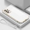 Силиконовый чехол для телефона с покрытием и ремешком для Samsung Galaxy A07 A17 A6 A36 A16 A A3 A1 A4 A34 A3 A2 G Задняя крышка
