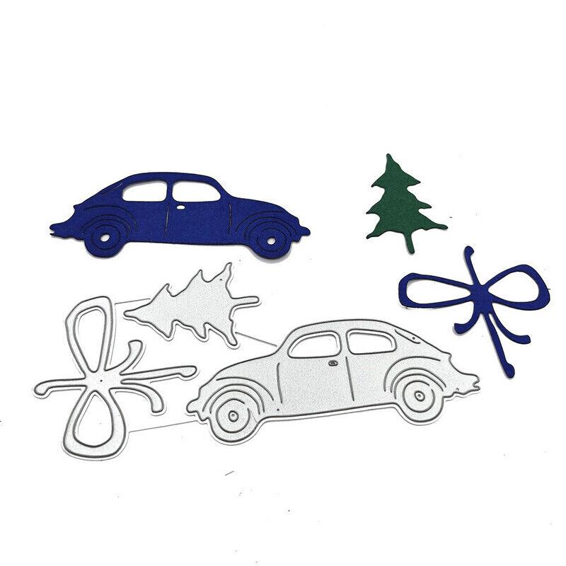 Дерево с бантом, автомобильные штампы, металлический трафарет, сделай сам, скрапбукинг, альбом, тиснение бумажной карты, ремесло, высечка, транспортное средство