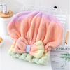 A Super Absorbent Coral Fleece Hair Dryer Hat Suitable for Women - Quick Drying Shower Cap, Cute Design, Bathroom Supplies