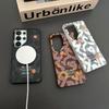 Стильный модный чехол с граффити в стиле Ins для Samsung Galaxy S26 Ultra /S25 Ultra/S24 Ultra/S25 S24 Магнитная беспроводная зарядка Прозрачная крышка