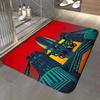 Music Z-Zeppelin Floor Mat Soft Flannel Entrance Door Mat Non Slip Absorbent Bathroom Bedroom Floor Rug