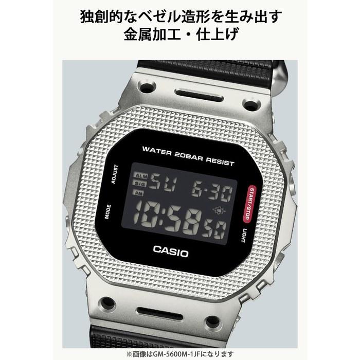[Casio] Мужские часы G-Shock GM-5600M-1JF, Серебристые, С узором на безеле