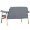 Vidaxl Sofa 2-Osobowa Tapicerowana Tkaniną, Jasnoszara
