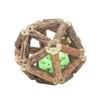 Natural Silvervine Stick Ball Cat Toy with Bell – Interactive Kitten Chew Teeth Cleaning Toy